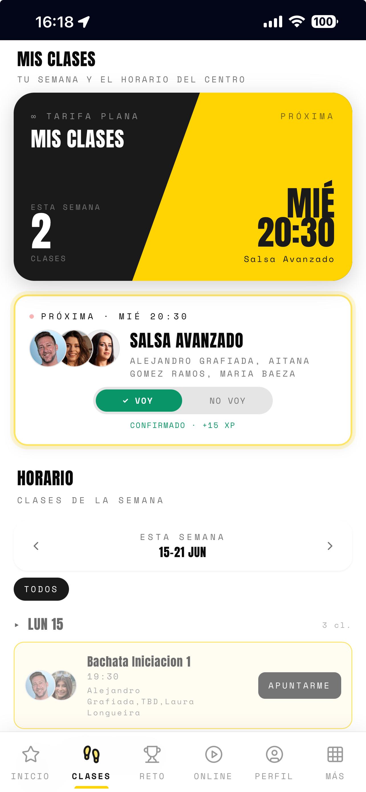 Clases presenciales